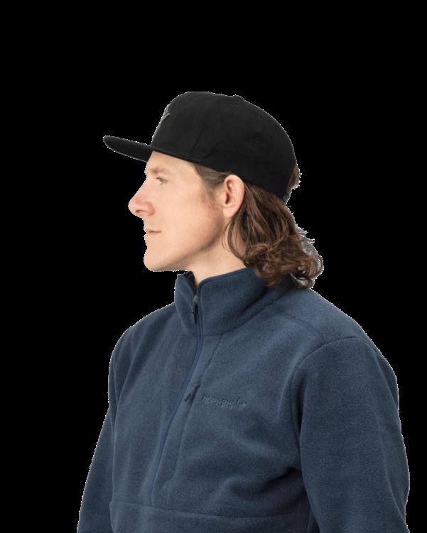 Norrona Unisex /29 Snap Back Cap Kaviaar Zwart