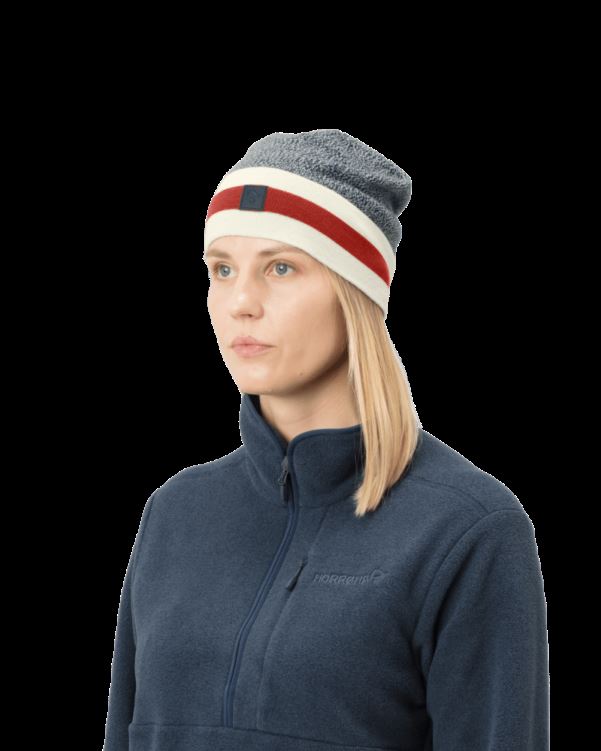 Norrona Unisex /29 Gemêleerde Gebreide Wollen Muts Indigo Nachtblauw