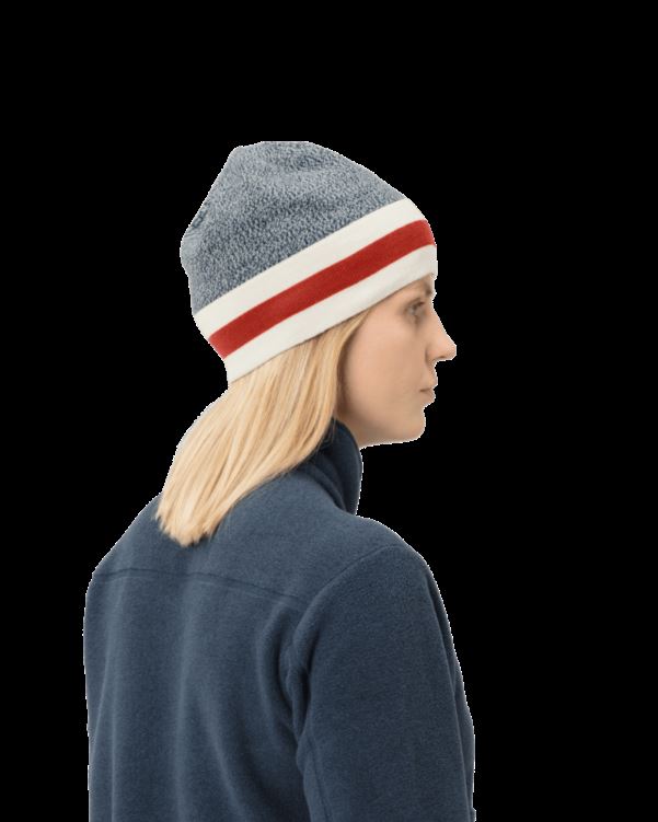 Norrona Unisex /29 Gemêleerde Gebreide Wollen Muts Indigo Nachtblauw