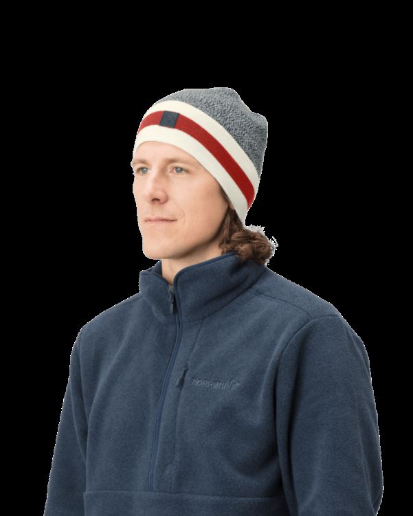 Norrona Unisex /29 Gemêleerde Gebreide Wollen Muts Indigo Nachtblauw