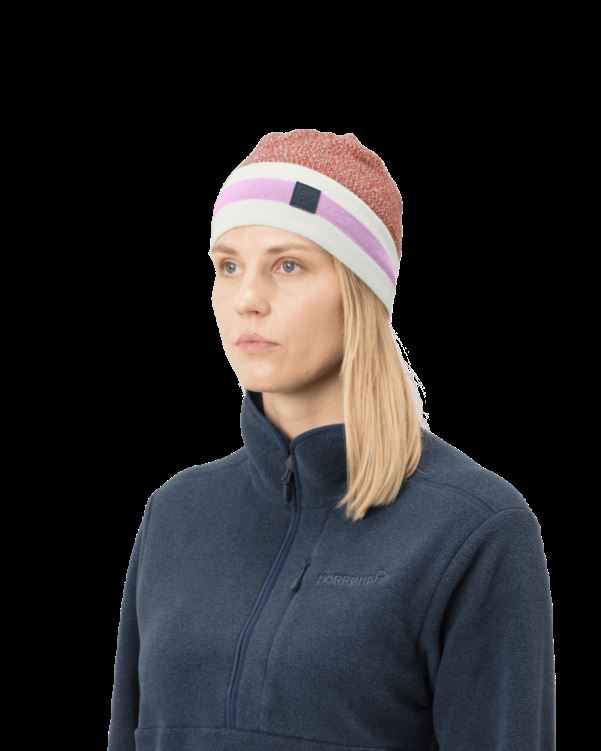 Norrona Unisex /29 Gemêleerde Gebreide Wollen Muts Violet Tule