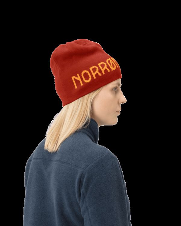 Norrona Unisex /29 Omkeerbare Katoenen Muts Rooibos Tea/orange Crush