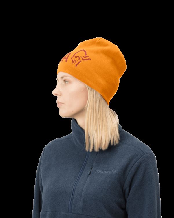 Norrona Unisex /29 Omkeerbare Katoenen Muts Rooibos Tea/orange Crush