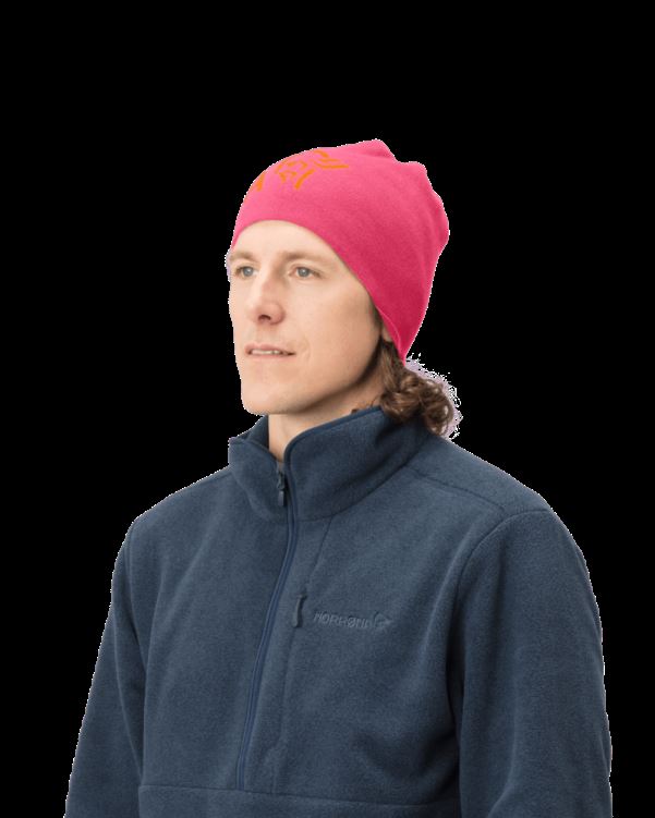 Norrona Unisex /29 Omkeerbare Katoenen Muts Kamperfoelie Roze
