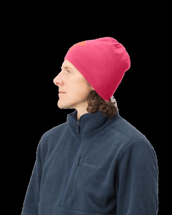 Norrona Unisex /29 Omkeerbare Katoenen Muts Kamperfoelie Roze