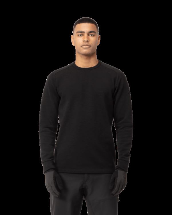 Norrona Heren Skibotn Ronde Hals Kaviaar Zwart