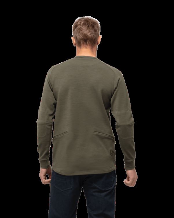 Norrona Heren Skibotn Ronde Hals Olijf Nacht