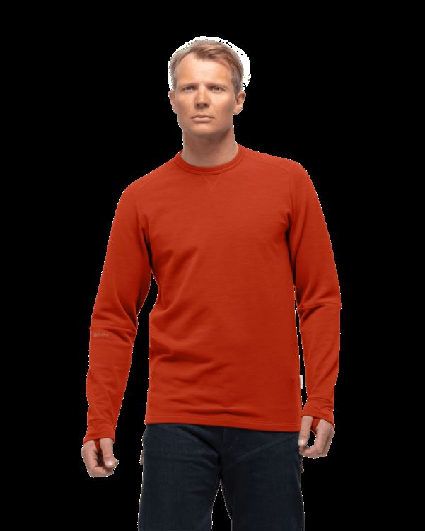 Norrona Mannen Skibotn Crewneck Rooibos Thee