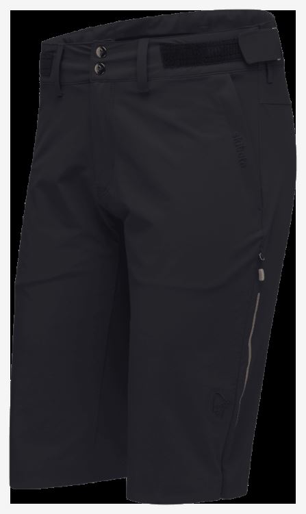 Norrona Heren Skibotn Flex1 Short Kaviaar Zwart