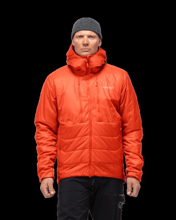 Norrona Heren Trollveggen Primaloft100 Adrenaline Rood Met Ritssluiting