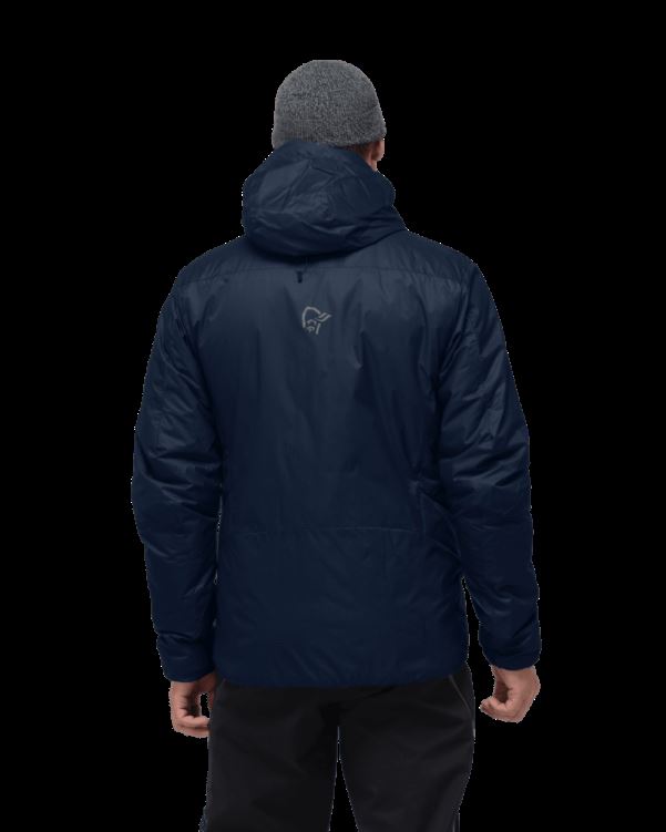 Norrona Heren Trollveggen Primaloft100 Zip Hood Indigo Night Blue