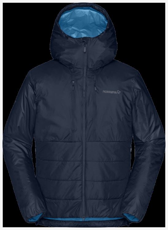 Norrona Heren Trollveggen Primaloft100 Zip Hood Indigo Night Blue