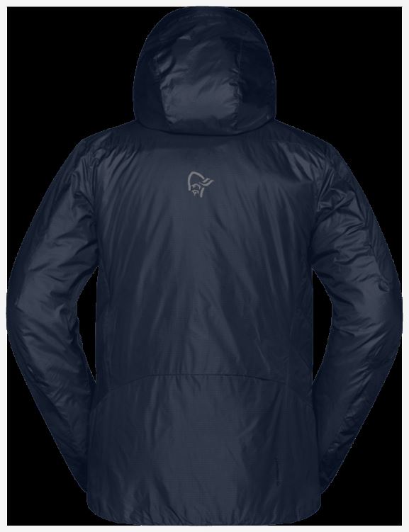Norrona Heren Trollveggen Primaloft100 Zip Hood Indigo Night Blue
