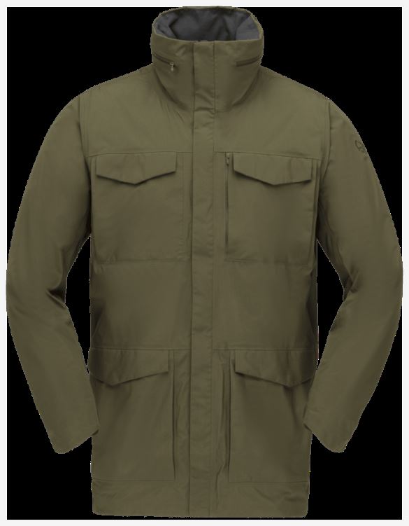 Norrona Oslo Gore-tex Paclite Field Jacket Olijf Nacht Voor Heren