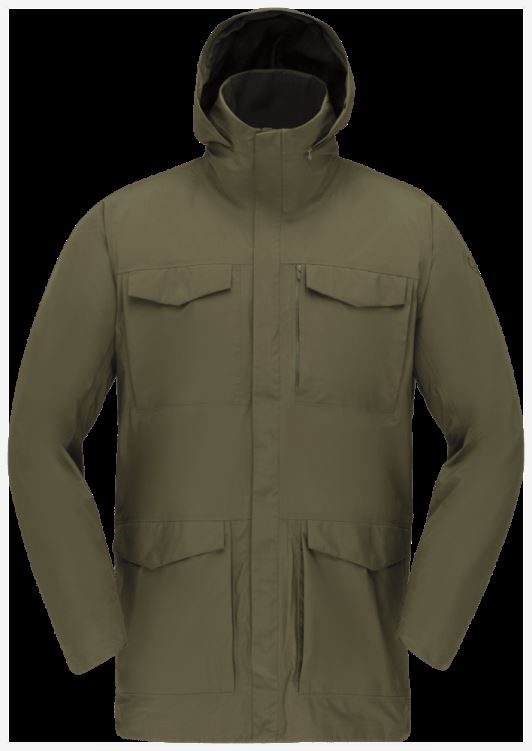 Norrona Oslo Gore-tex Paclite Field Jacket Olijf Nacht Voor Heren