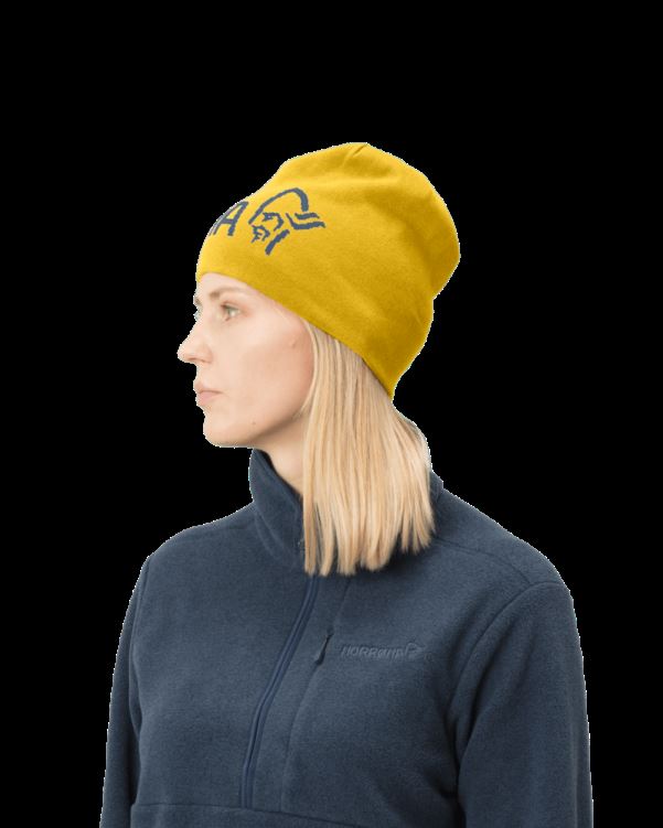 Norrona Unisex /29 Omkeerbare Katoenen Beanie Sulfur