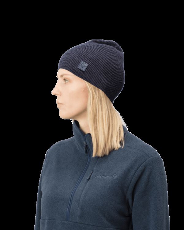 Norrona Unisex /29 Dunne Gemêleerde Gebreide Beanie Cool Zwart