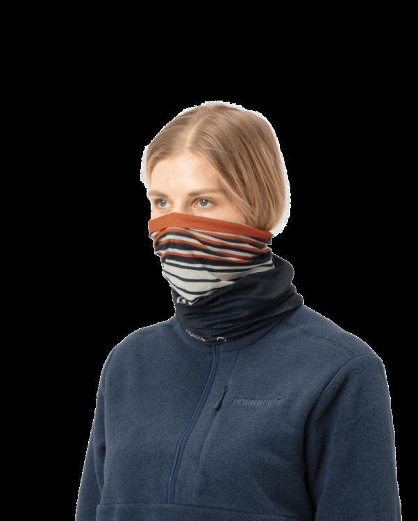 Norrona Unisex /29 Microfiber Hals Oranje Popsicle/indigo Night