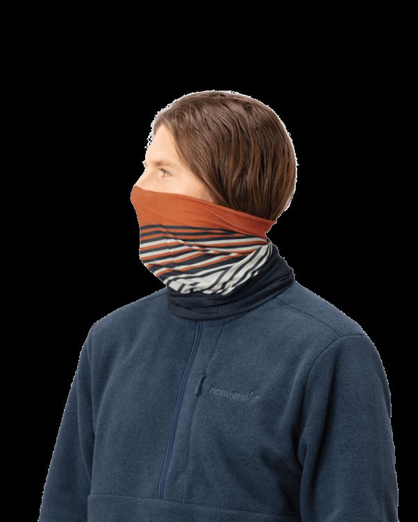 Norrona Unisex /29 Microfiber Hals Oranje Popsicle/indigo Night