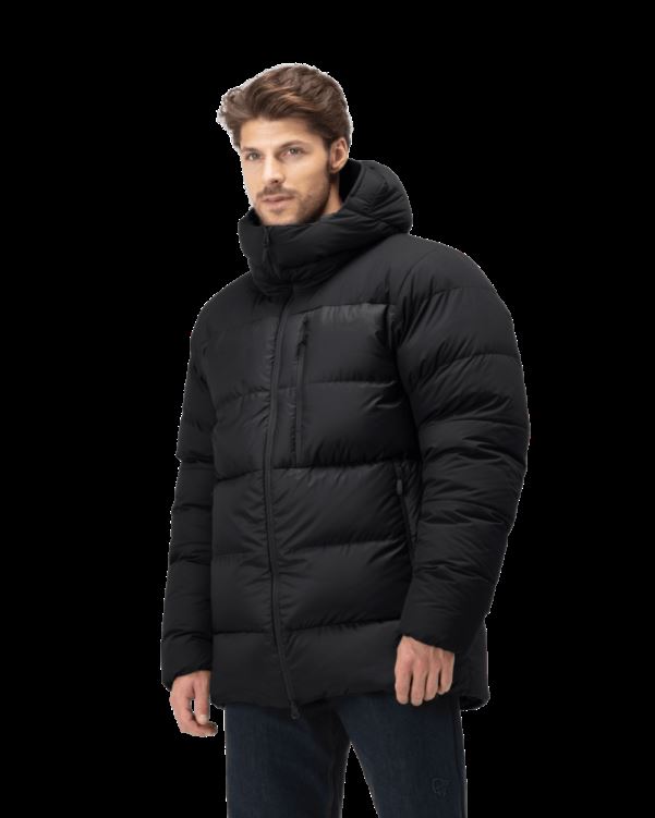 Norrona Dons750 Capuchon Kaviaar Zwart Heren