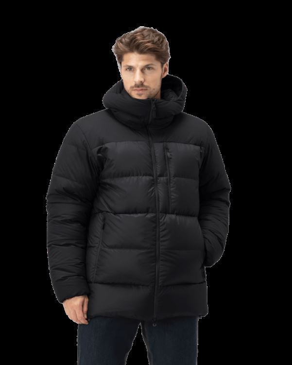 Norrona Dons750 Capuchon Kaviaar Zwart Heren