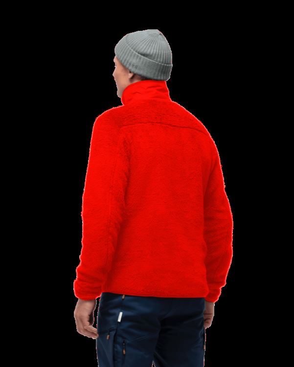 Norrona Heren Warm3 Jas Adrenaline Rood