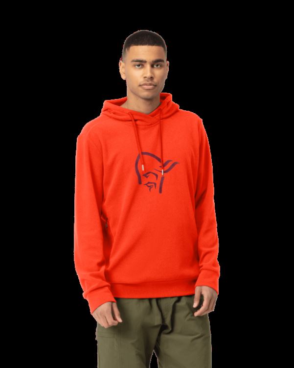 Norrona Warm2 Capuchon Adrenaline Rood Voor Heren