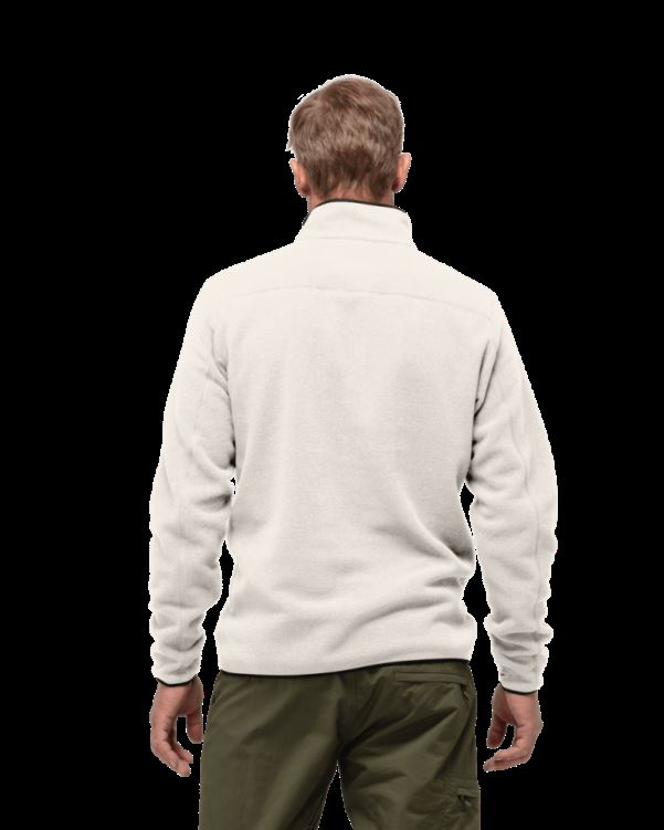 Norrona Unisex Warm2 Halve Rits Snowdrop Wit