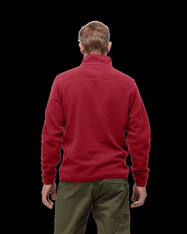 Norrona Unisex Warm2 Halve Rits Rabarber Melange