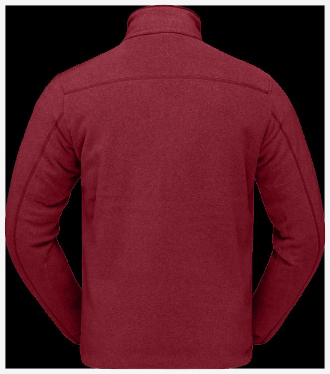 Norrona Unisex Warm2 Halve Rits Rabarber Melange