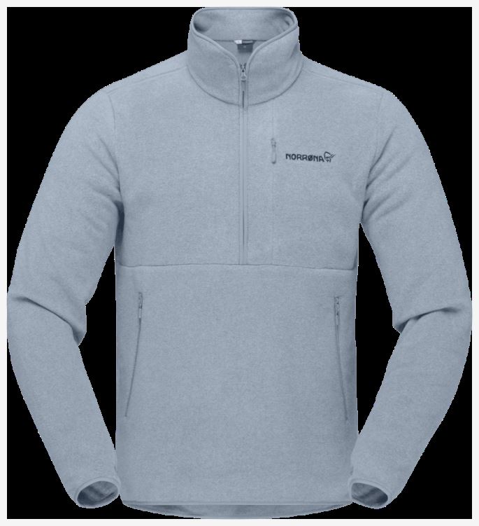 Norrona Unisex Warm2 Halfzip Blauwe Mist