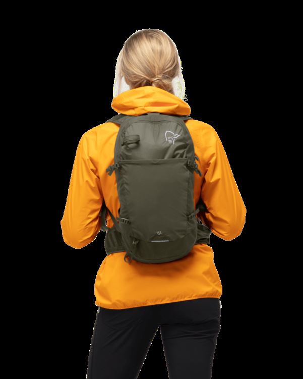 Norrona Unisex 15l Pak Olijf Nacht