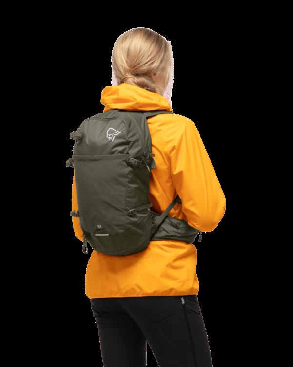 Norrona Unisex 15l Pak Olijf Nacht
