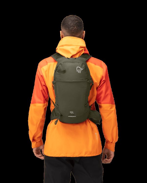 Norrona Unisex 15l Pak Olijf Nacht