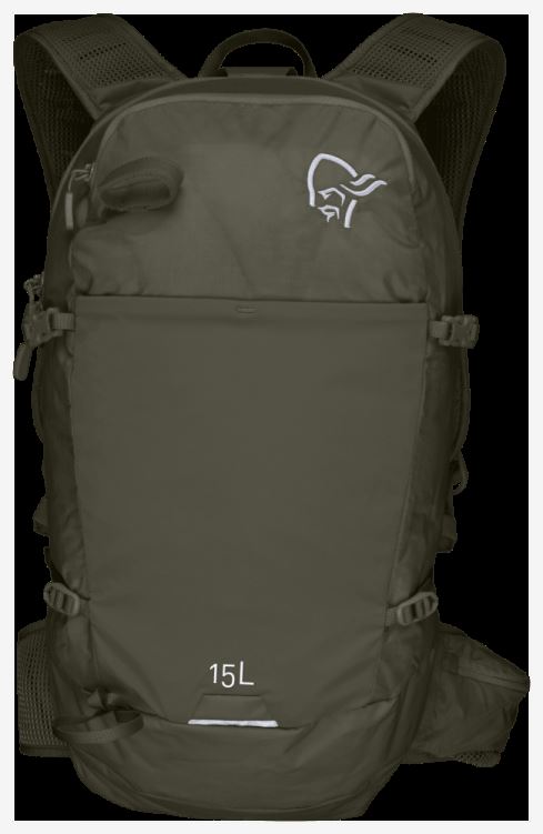 Norrona Unisex 15l Pak Olijf Nacht