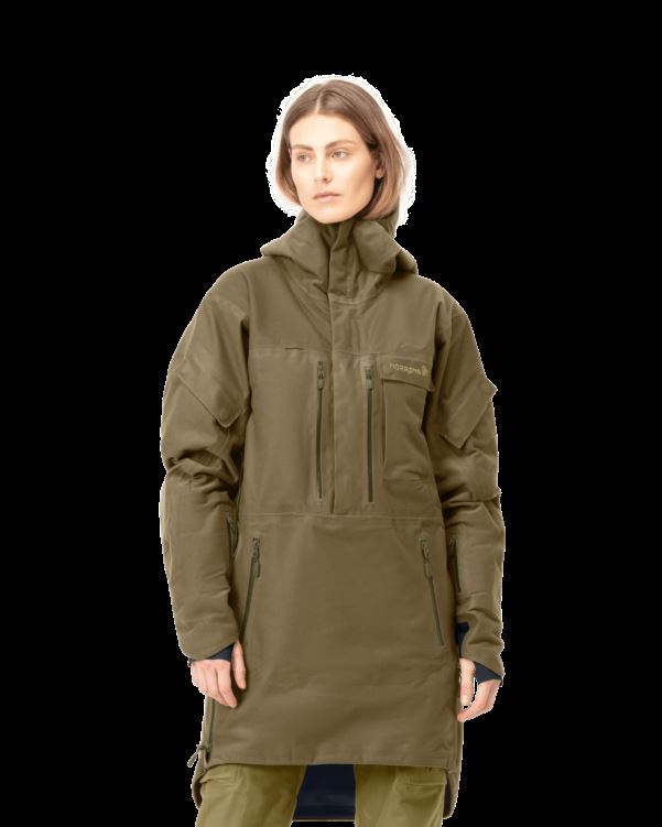 Norrona Unisex Kvinnherad Gore-tex Broek Groen Camo