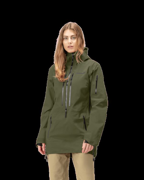 Norrona Dames Lofoten Gore-tex Pro Anorak Olijf Nacht