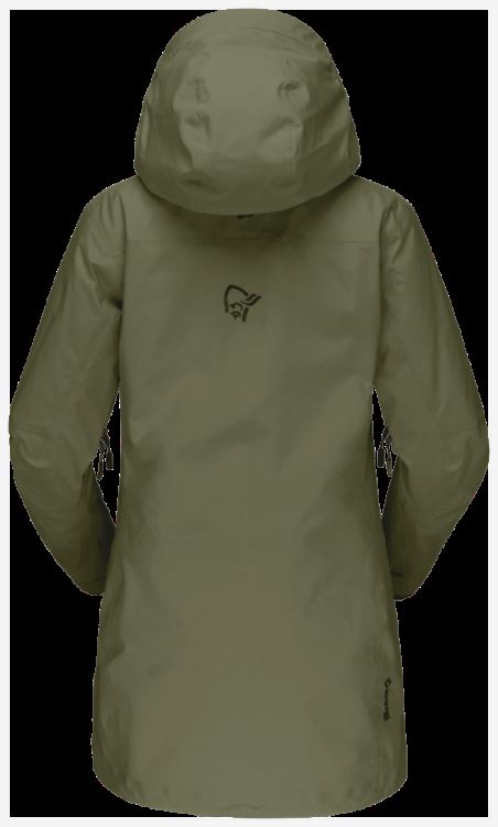 Norrona Dames Lofoten Gore-tex Pro Anorak Olijf Nacht