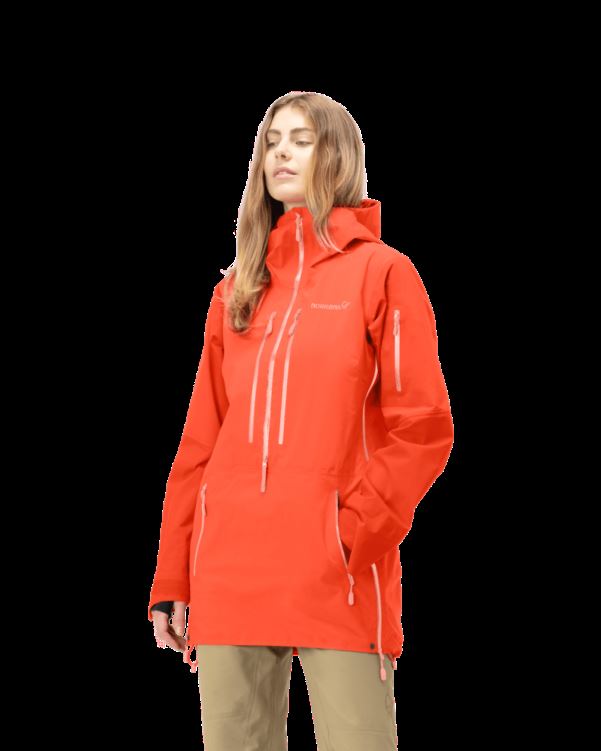 Norrona Lofoten Gore-tex Pro Dames Anorak Oranje Alert