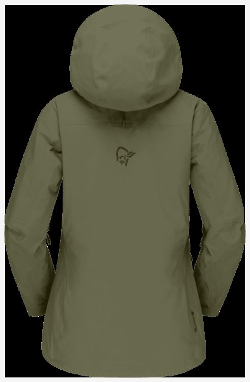 Norrona Lofoten Gore-tex Pro Damesjack Olijf Nacht