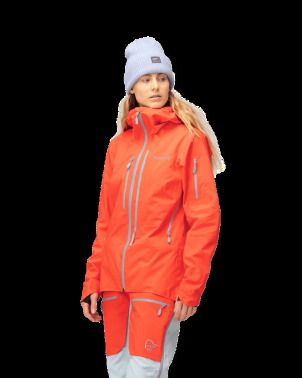 Norrona Lofoten Gore-tex Pro Damesjack Oranje Alert