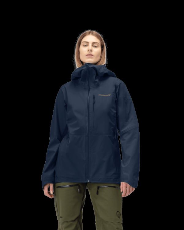 Norrona Dames Lofoten Gore-tex Jack Indigo Nachtblauw