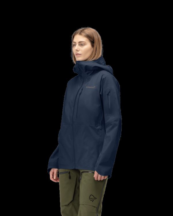 Norrona Dames Lofoten Gore-tex Jack Indigo Nachtblauw
