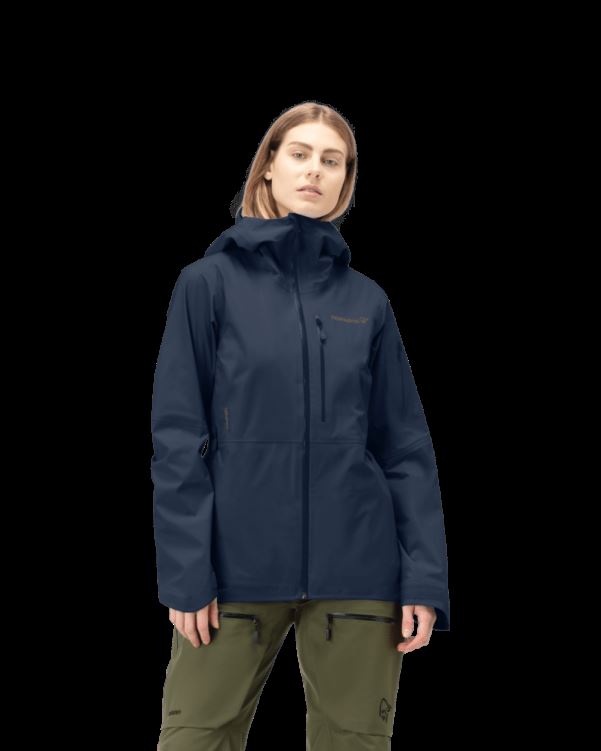 Norrona Dames Lofoten Gore-tex Jack Indigo Nachtblauw