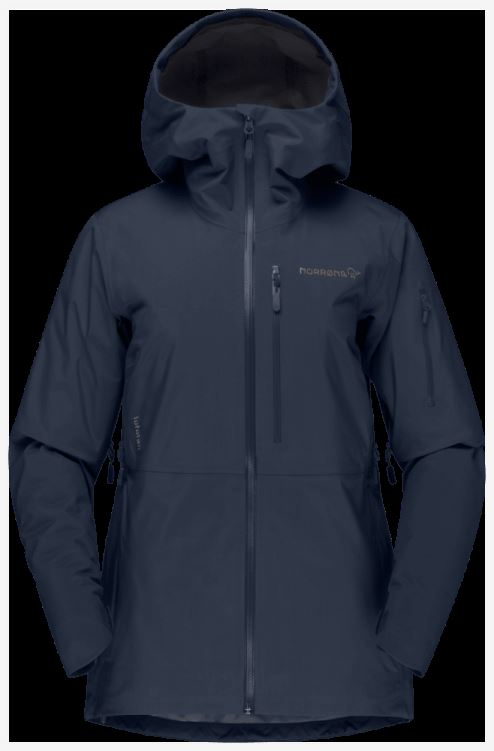 Norrona Dames Lofoten Gore-tex Jack Indigo Nachtblauw