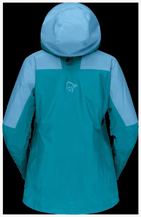 Norrona Dames Lofoten Gore-tex Jack Aquarius/hawaiian Surf