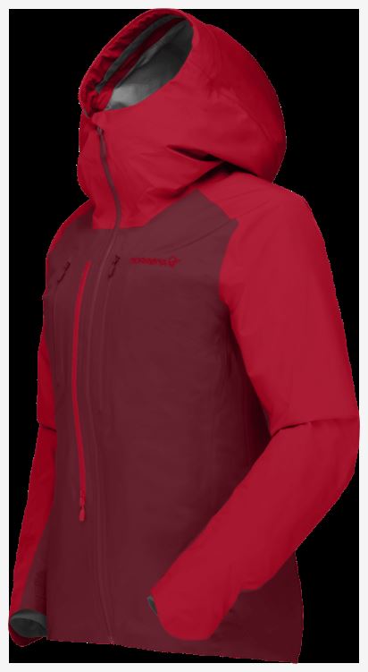 Norrona Lyngen Gore-tex Damesjas True Red/rabarber