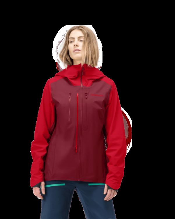 Norrona Lyngen Gore-tex Damesjas True Red/rabarber