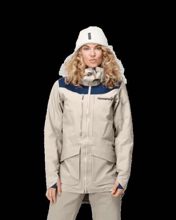Norrona Dames Tamok Gore-tex Pro Jack Puur Kasjmier Wit