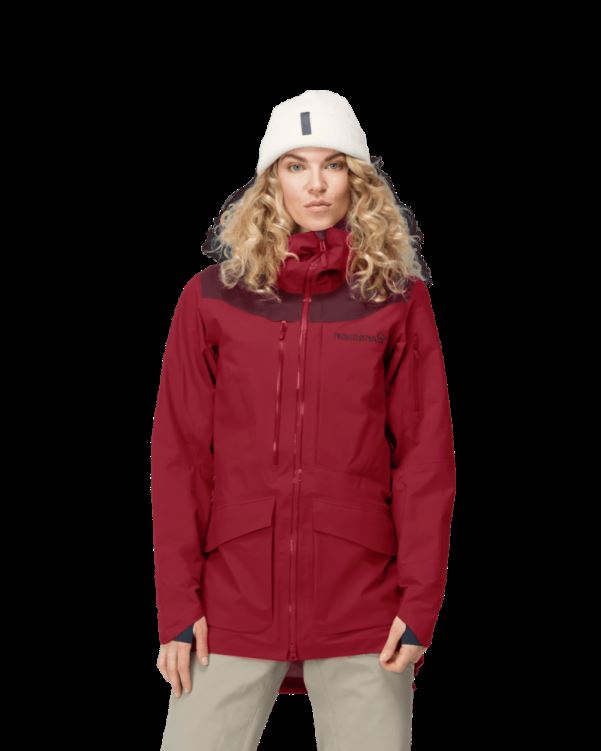 Norrona Tamok Gore-tex Pro Damesjack Rabarber